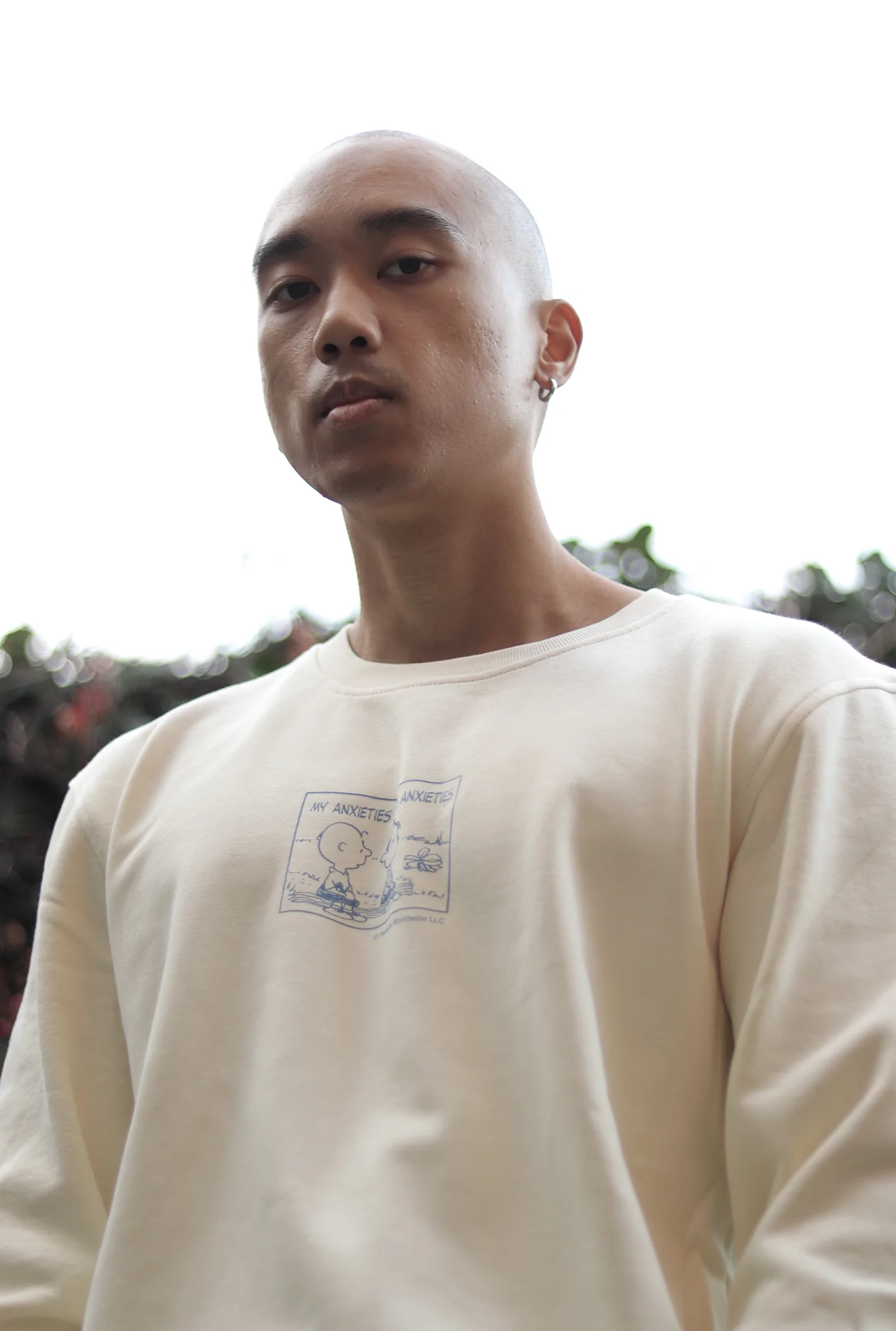 Peanuts My Anxieties have Anxieties Crewneck - Ivory - Image 5
