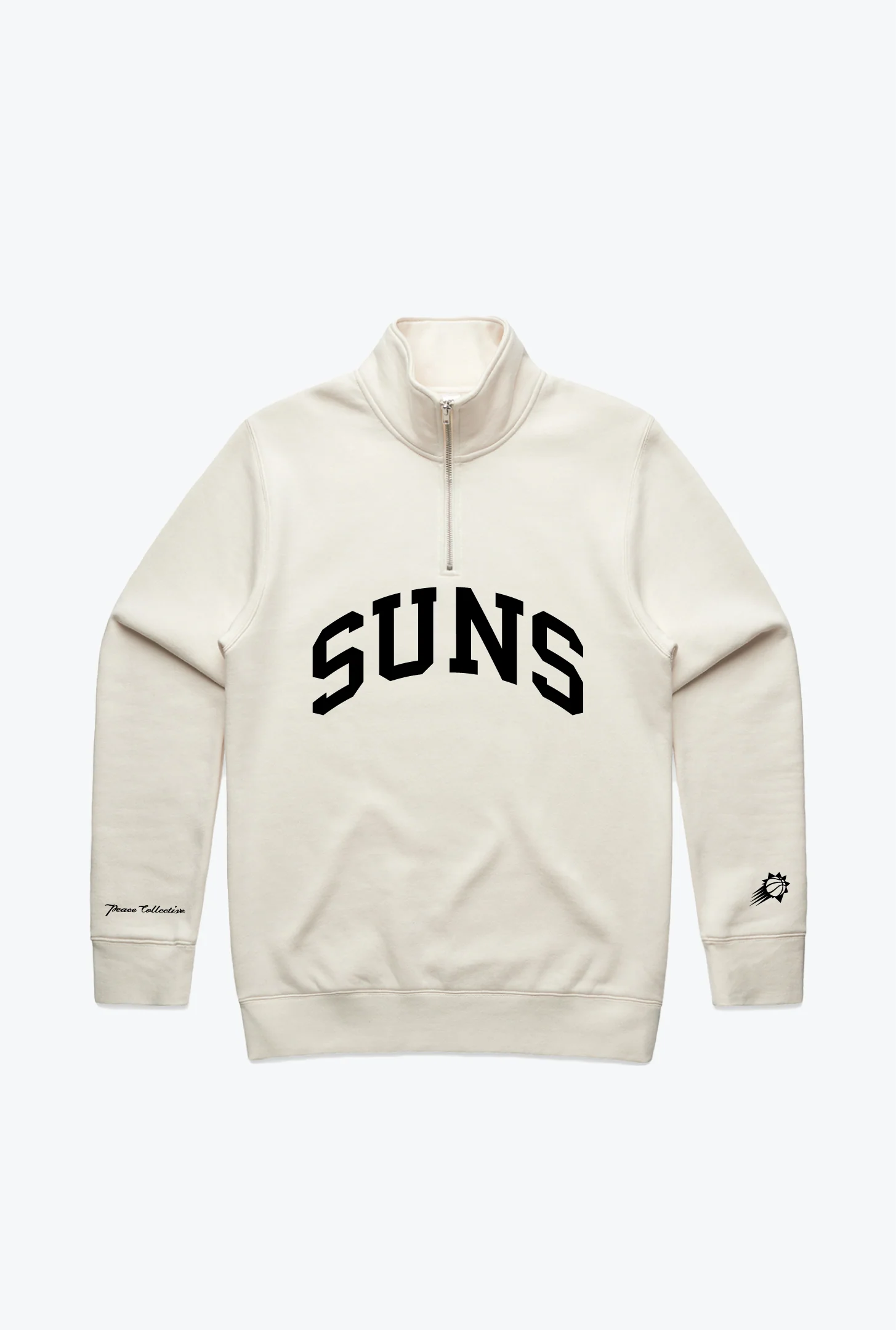 Phoenix Suns Collegiate Quarter Zip - Ivory