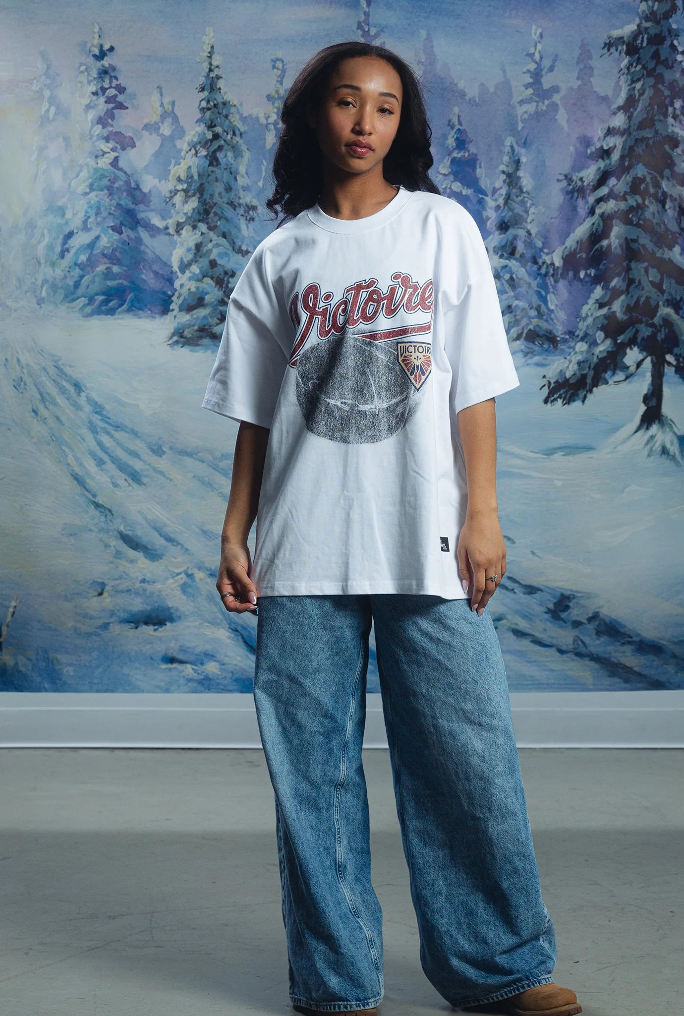 Montréal Victoire Puck Heavyweight T-Shirt - White - Image 2