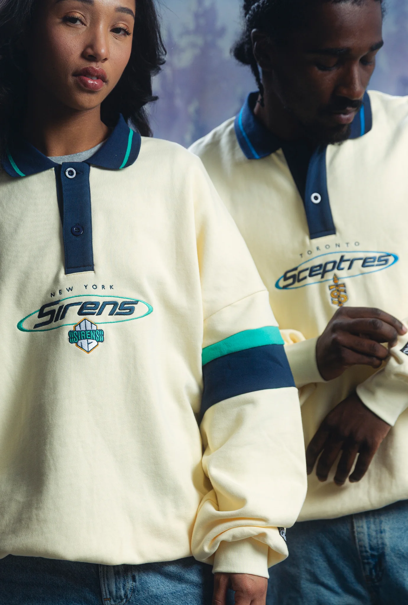 New York Sirens Oversized Rugby - Navy / Ivory - Image 3