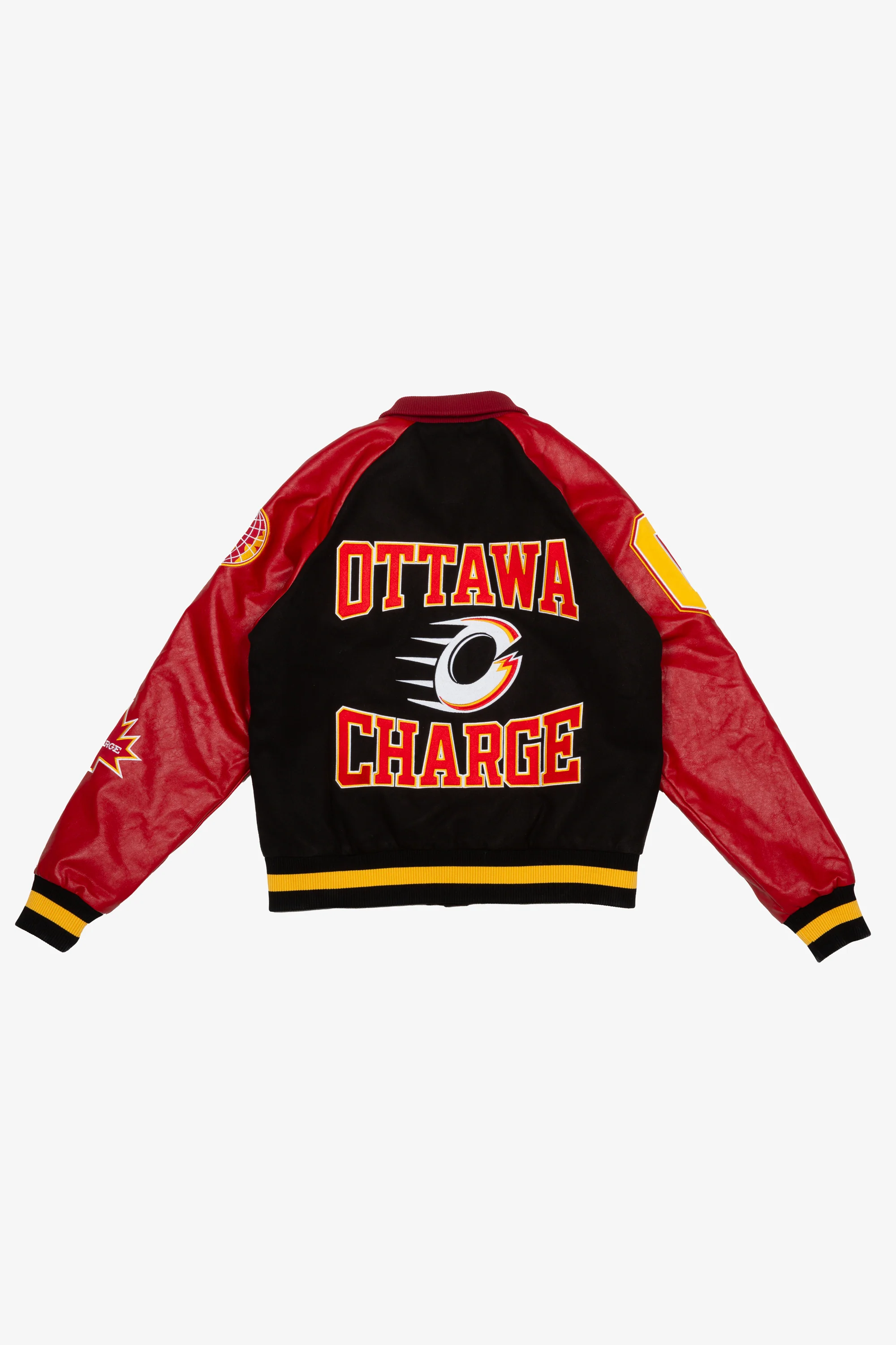 Ottawa Charge Women's Cropped Varsity Jacket - Red - Image 2