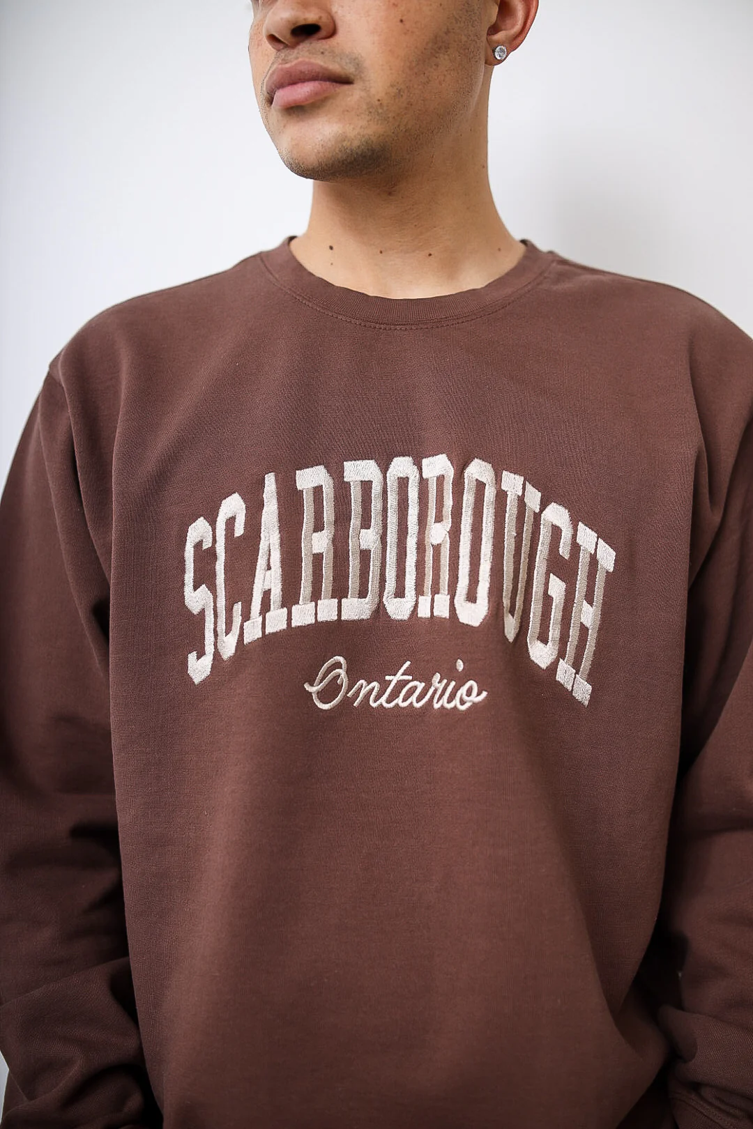 Scarborough Pigment Dye Crewneck - Espresso - Image 3