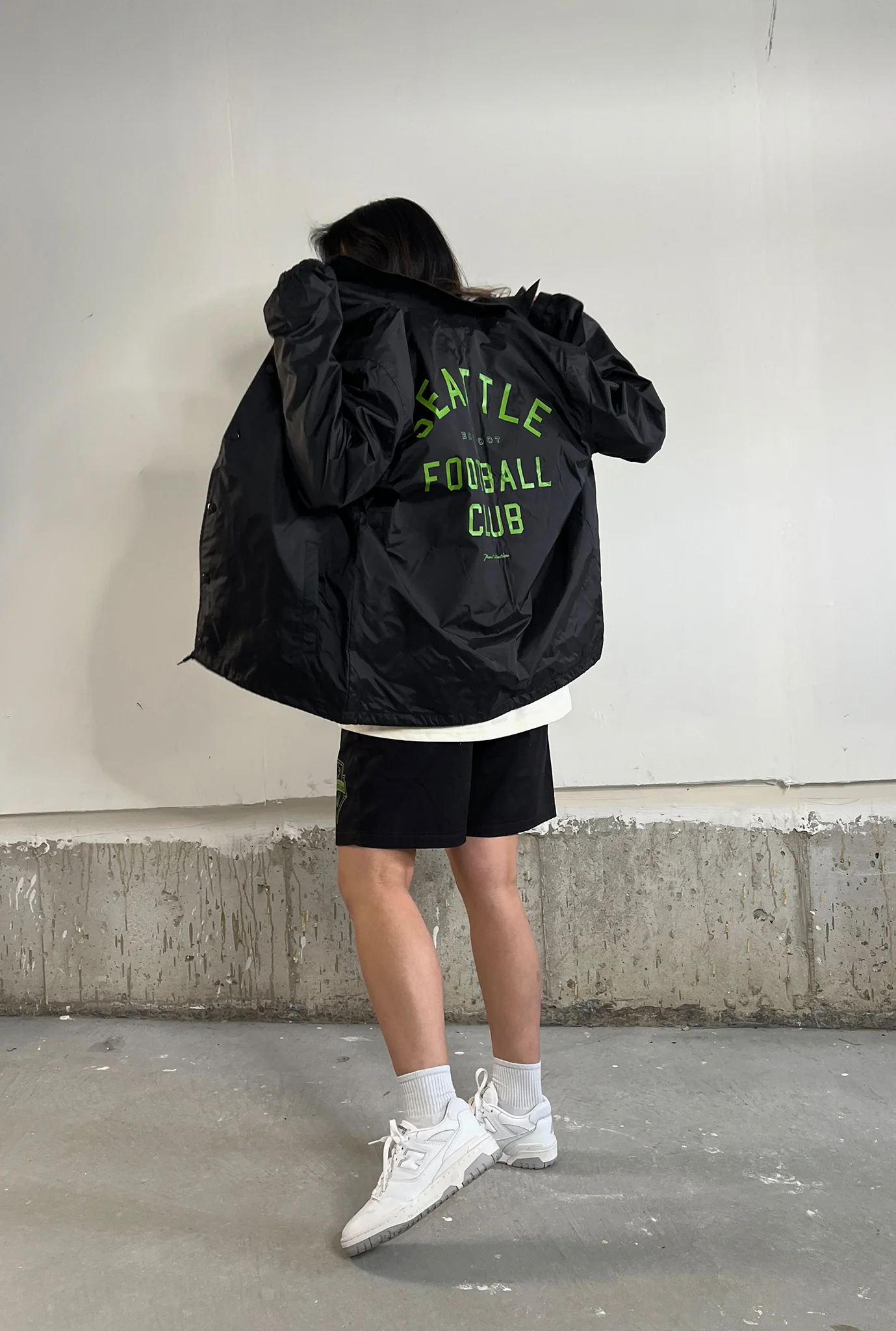 Seattle Sounders FC Essentials Coach Jacket - Black - Image 4