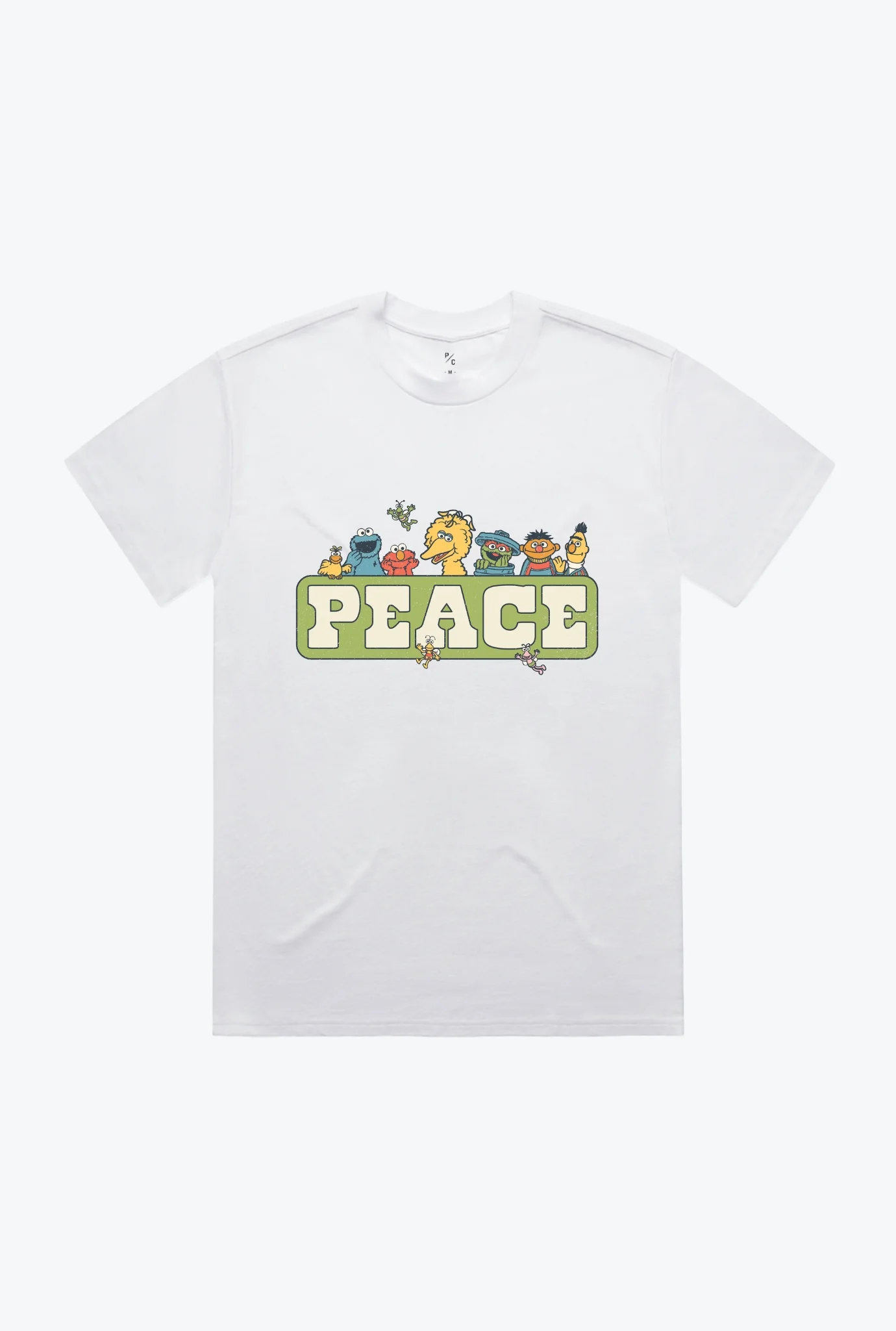 Sesame Street Peace T-Shirt - White