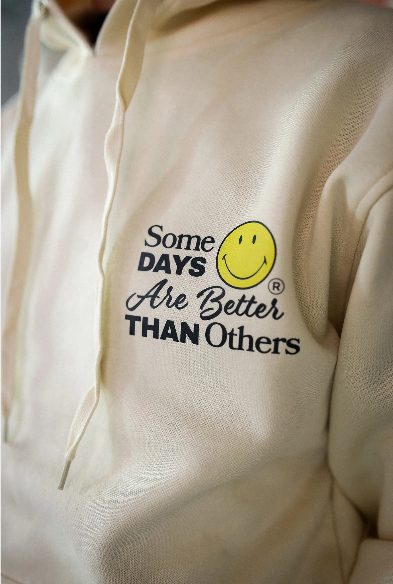 SMILEY: Some Days Are Better Than Others Hoodie - Ivory - Image 3