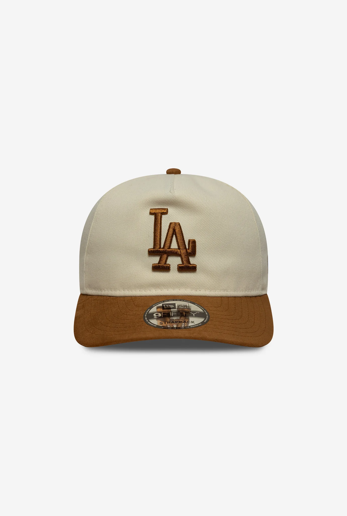 Los Angeles Dodgers Suede Visor 9FIFTY Strapback - Brown - Image 2