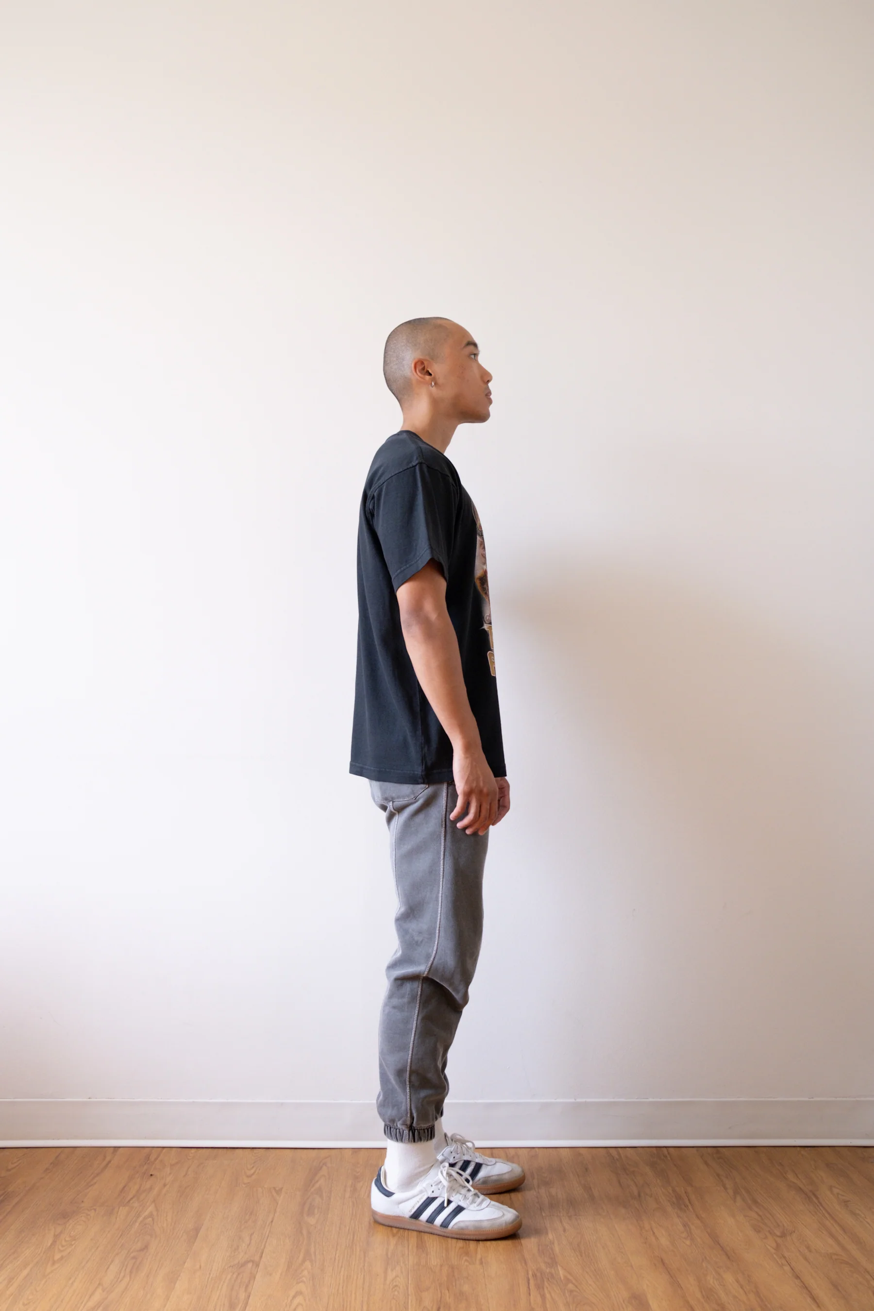 Thiago Almada Vintage Heavyweight Pigment Dyed T-Shirt - Black - Image 3