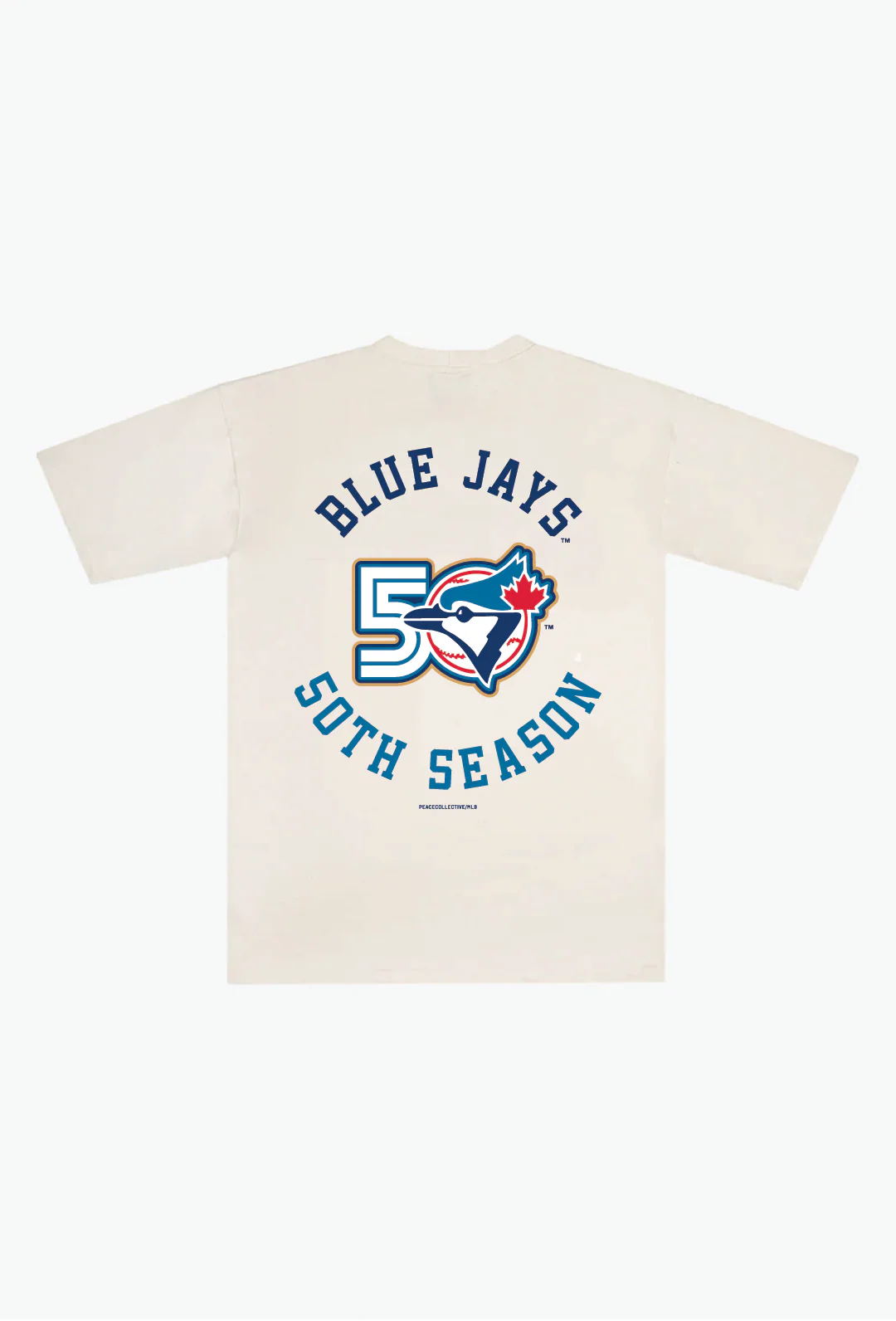 Toronto Blue Jays 50th Season Heavyweight T-Shirt - Ivory - Image 2