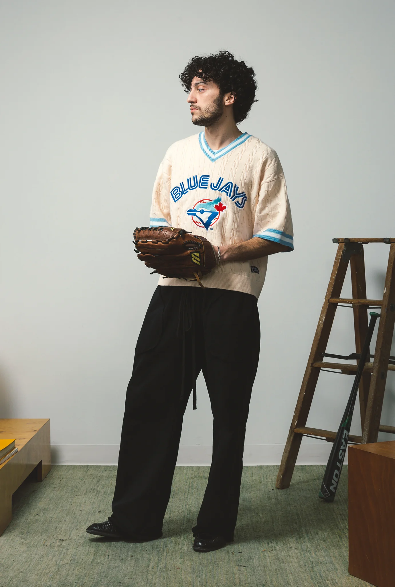 Toronto Blue Jays Knit Jersey - Ivory - Image 4
