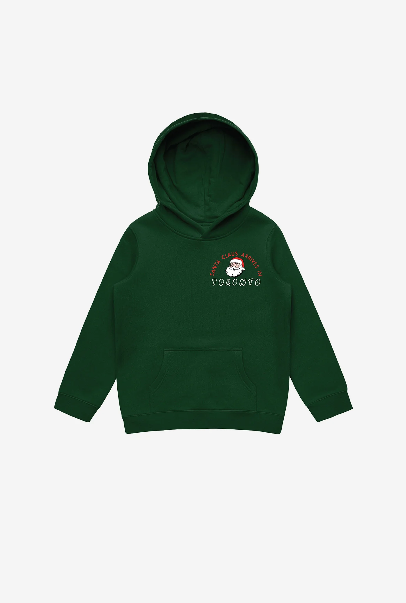 Toronto Santa Claus Parade Map Kids Hoodie - Forest Green - Image 2