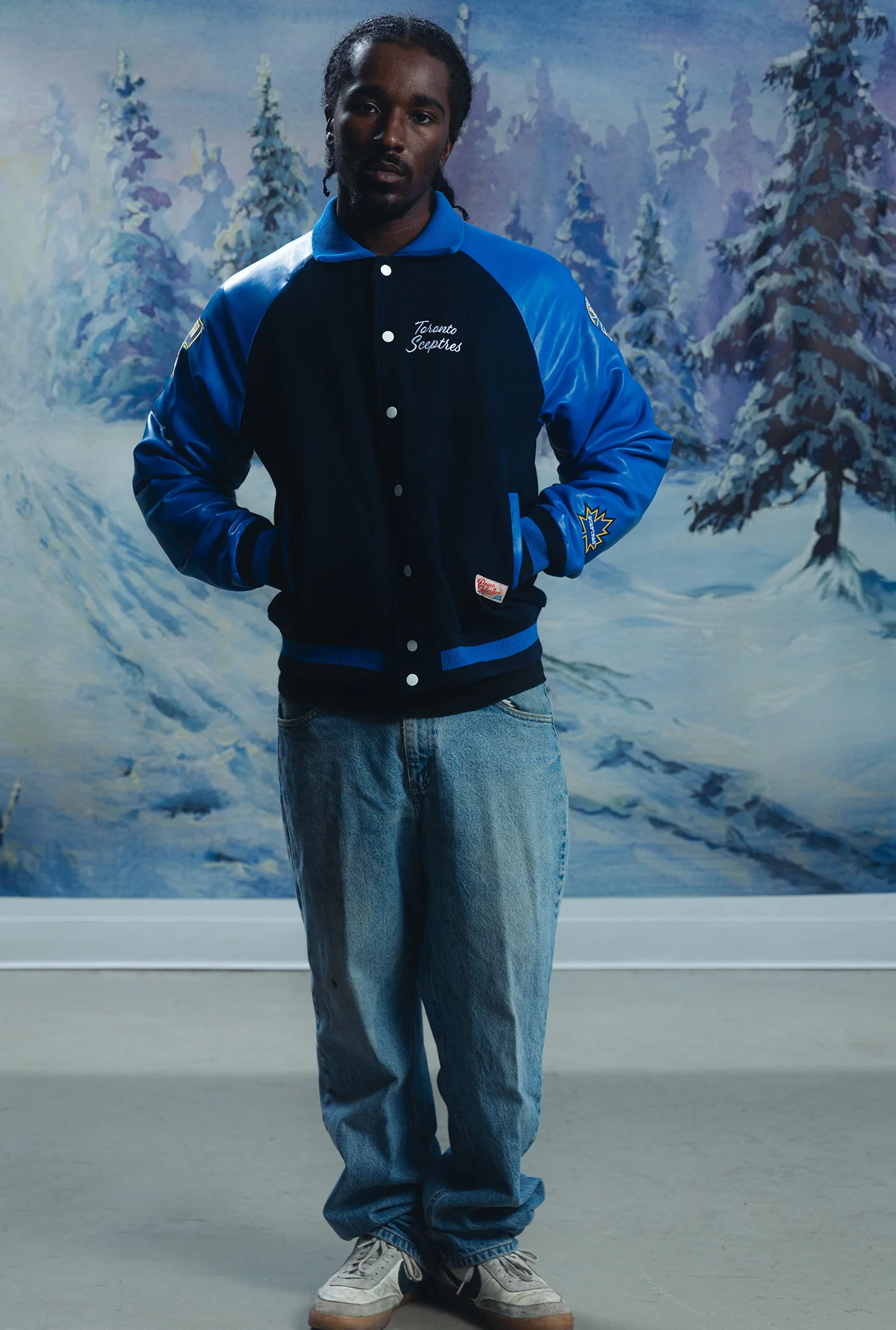Toronto Sceptres Women's Cropped Varsity Jacket - Royal - Image 3