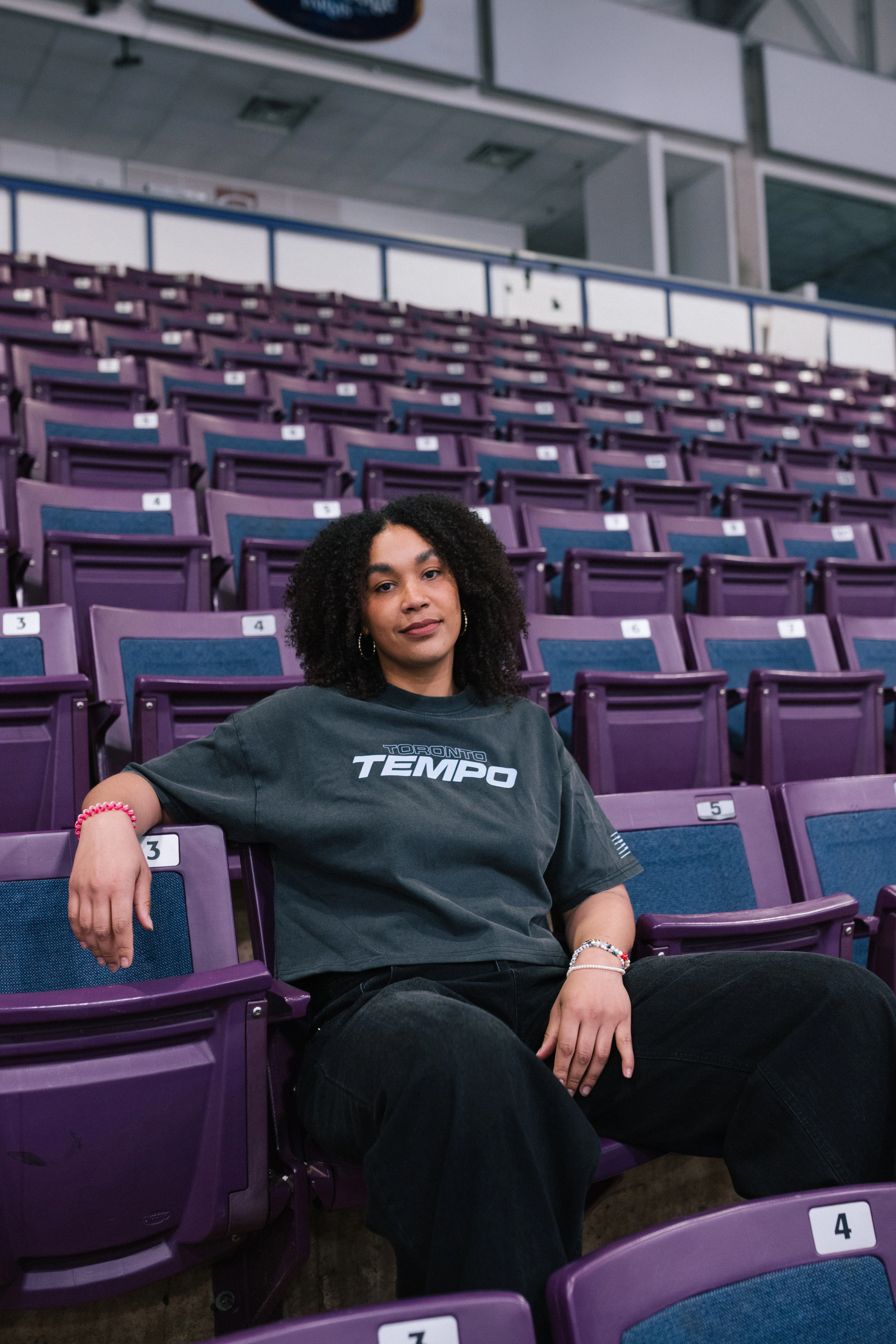Toronto Tempo Cropped T-Shirt - Black - Image 2