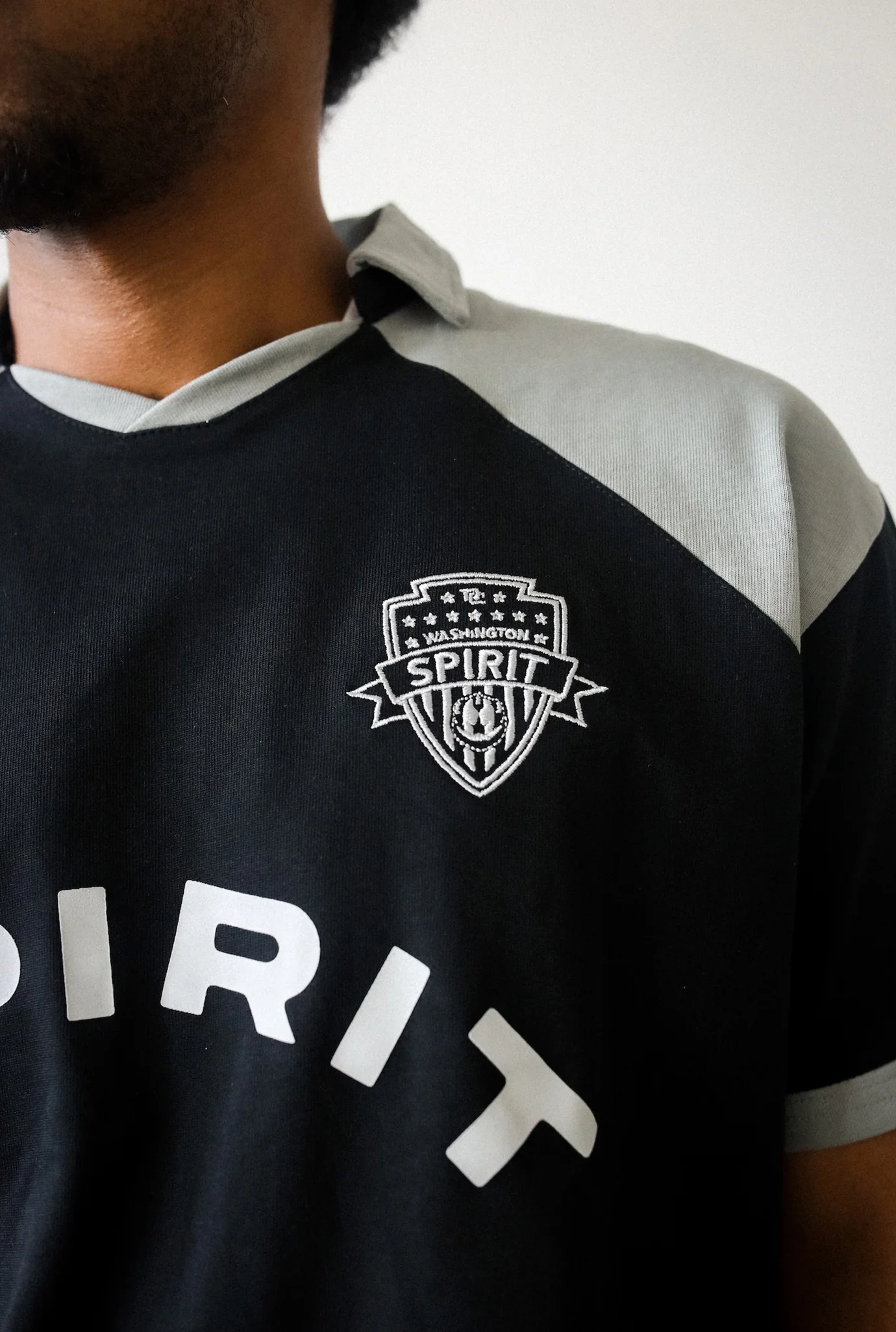 Washington Spirit Colour Block Jersey - Grey / Black - Image 4